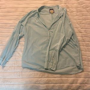 G.H. Bass&Co Slim Fit Button Down Mens Striped Shirt